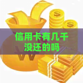 信用卡有几千没还的吗