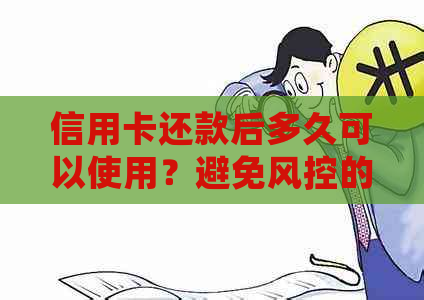 信用卡还款后多久可以使用？避免风控的关键时间点解析