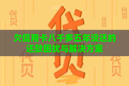欠信用卡八千多五年没还的还款困扰与解决方案