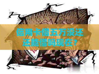 信用卡借五万没还还能借吗现在？