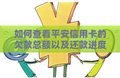 如何查看平安信用卡的欠款总额以及还款进度，以便全面了解还款情况？