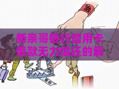 新亲哥银行信用卡借款无力偿还的解决方案及建议