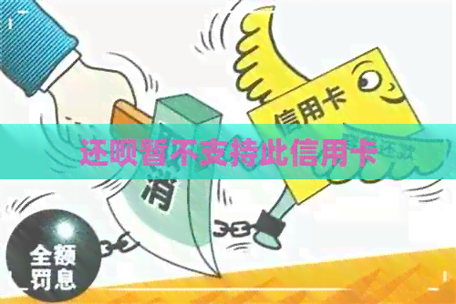 还款暂不支持此信用卡