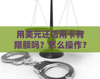 用美元还信用卡有限额吗？怎么操作？需要身份证吗？
