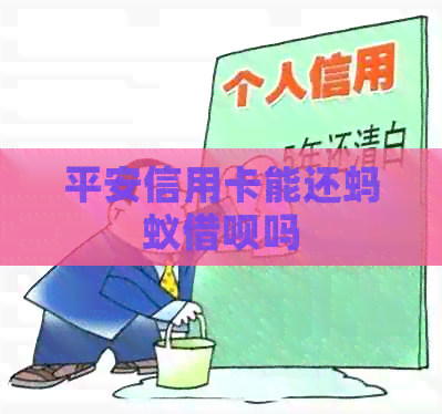 平安信用卡能还蚂蚁网贷吗