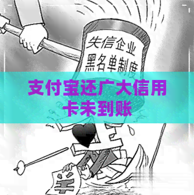 支付宝还广大信用卡未到账
