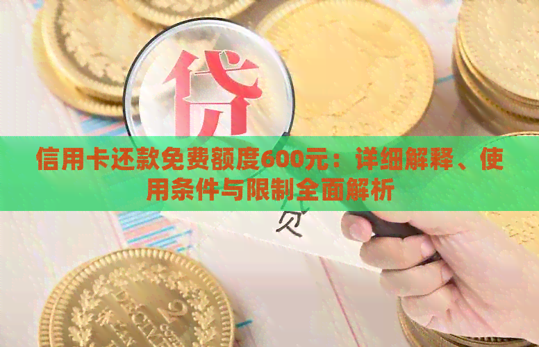 信用卡还款免费额度600元：详细解释、使用条件与限制全面解析
