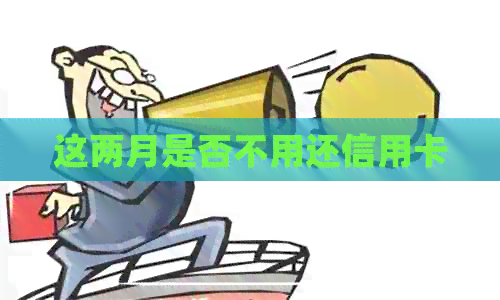 这两月是否不用还信用卡
