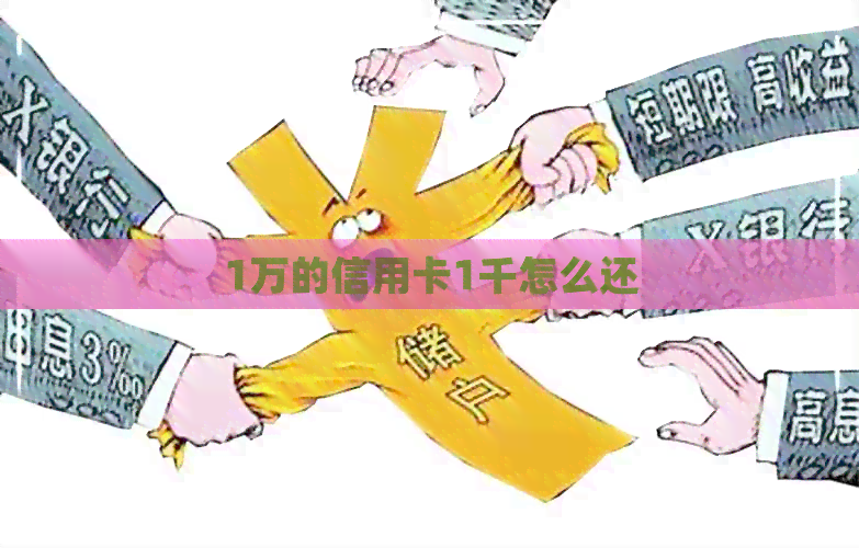 1万的信用卡1千怎么还