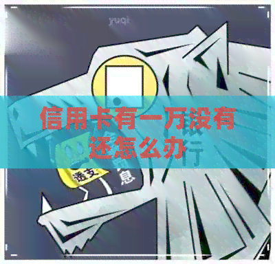 信用卡有一万没有还怎么办