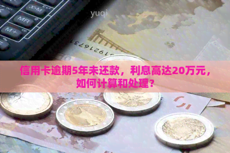 信用卡逾期5年未还款，利息高达20万元，如何计算和处理？