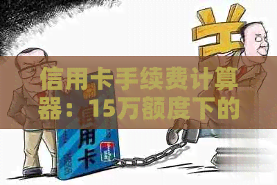 信用卡手续费计算器：15万额度下的实际成本是多少？