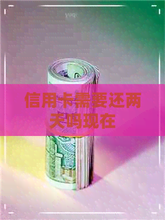 信用卡需要还两天吗现在