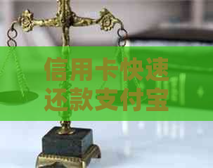 信用卡快速还款支付宝网贷：操作步骤与注意事项