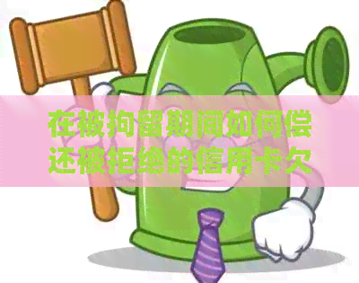 在被拘留期间如何偿还被拒绝的信用卡欠款