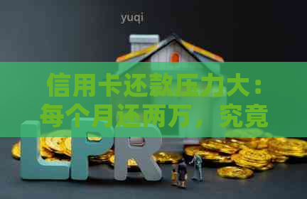 信用卡还款压力大：每个月还两万，究竟欠款有多少？
