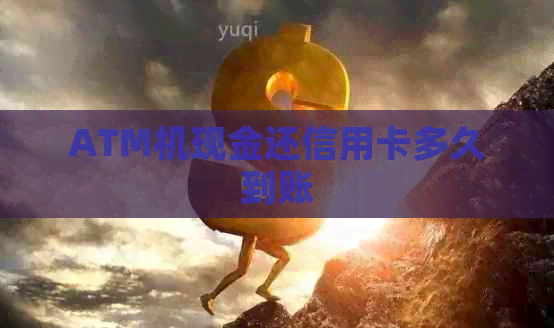 ATM机现金还信用卡多久到账