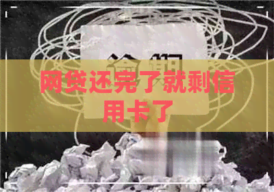 网贷还完了就剩信用卡了