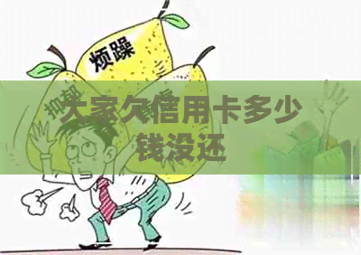大家欠信用卡多少钱没还 大家欠信用卡多少钱没还