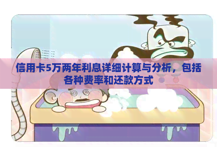 信用卡5万两年利息详细计算与分析，包括各种费率和还款方式