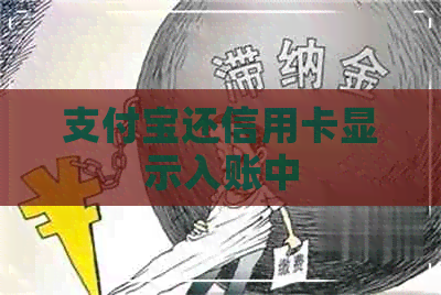 支付宝还信用卡显示入账中