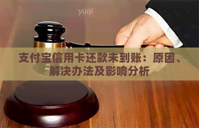 支付宝信用卡还款未到账：原因、解决办法及影响分析
