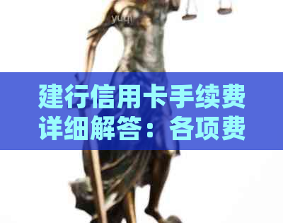 建行信用卡手续费详细解答：各项费用及计算方式一次性告诉你！