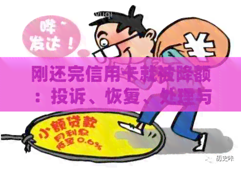 刚还完信用卡就被降额：投诉、恢复、处理与使用问题解答