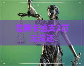 信用卡透支2万元没还