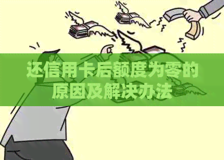 还信用卡后额度为零的原因及解决办法