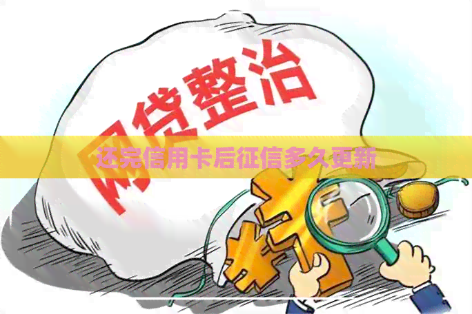 还完信用卡后多久更新