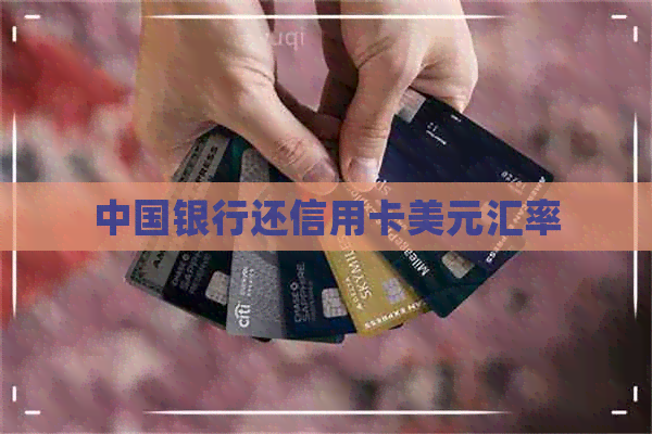 中国银行还信用卡美元汇率
