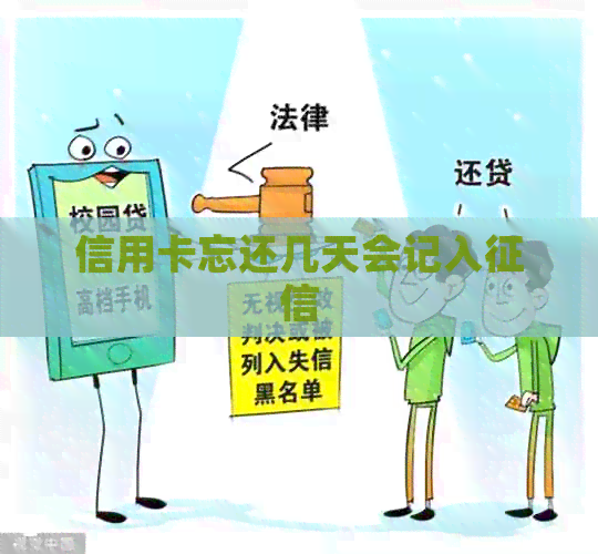 信用卡忘还几天会记入