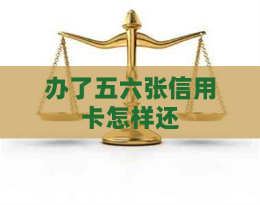 办了五六张信用卡怎样还
