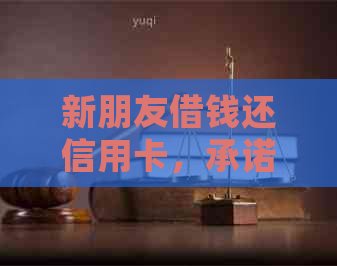 新朋友借钱还信用卡，承诺第二天还款，如何确保按时还款？