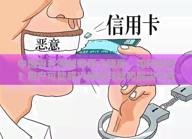 中国银行限制信用卡额度，如何解决？用户可能感兴趣的问题和解决方案