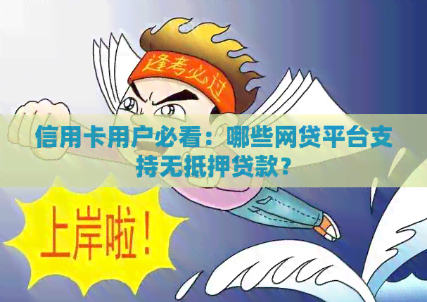 信用卡用户必看：哪些网贷平台支持无抵押贷款？