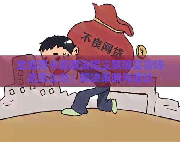 全信用卡逾期法院立案确实没钱还怎么办：解决策略与建议