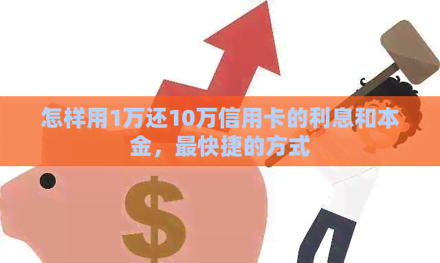 怎样用1万还10万信用卡的利息和本金，最快捷的方式