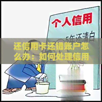 还信用卡还错账户怎么办：如何处理信用卡还款错误？