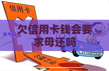 欠信用卡钱会要求母还吗
