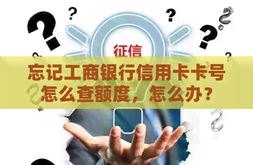 忘记工商银行信用卡卡号怎么查额度，怎么办？
