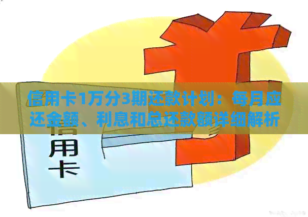信用卡1万分3期还款计划：每月应还金额、利息和总还款额详细解析