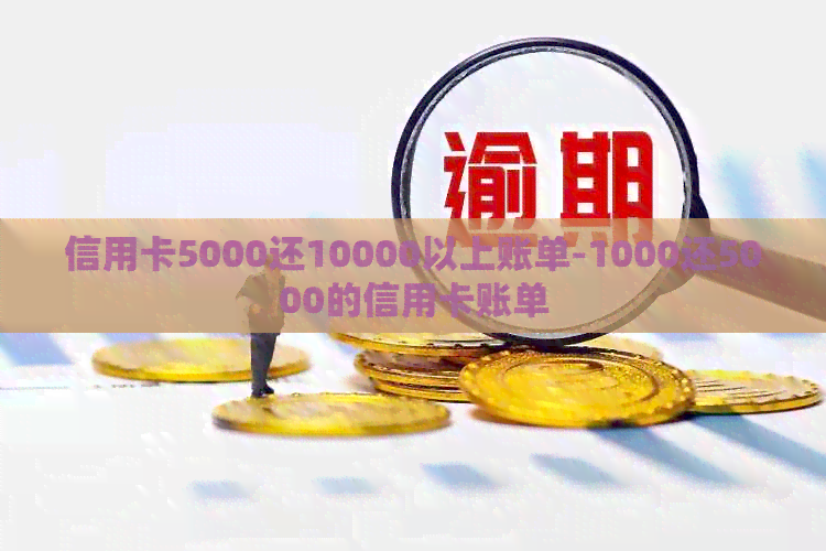 信用卡5000还10000以上账单-1000还5000的信用卡账单