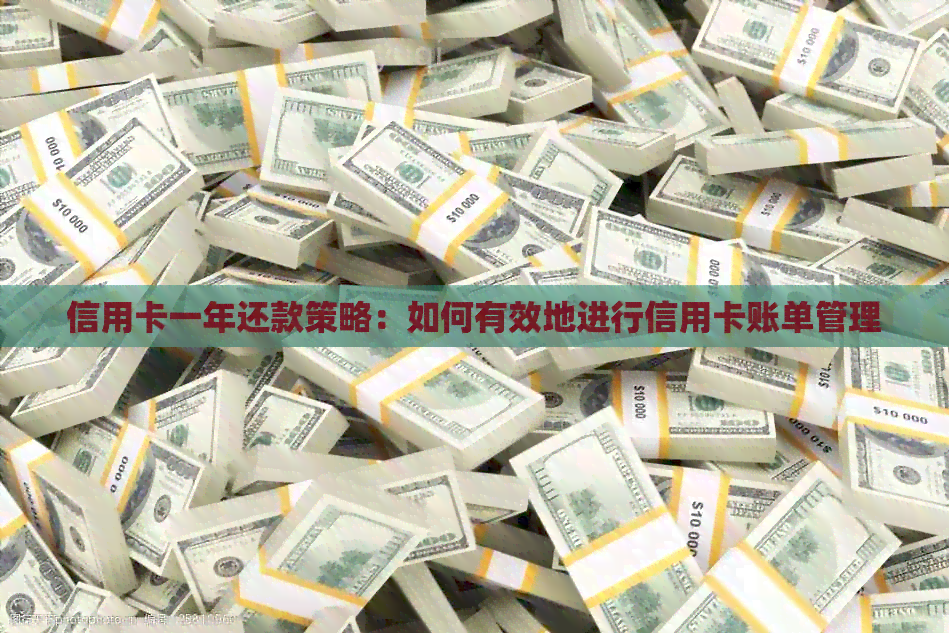 信用卡一年还款策略：如何有效地进行信用卡账单管理