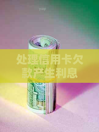 处理信用卡欠款产生利息的问题，如何应对？