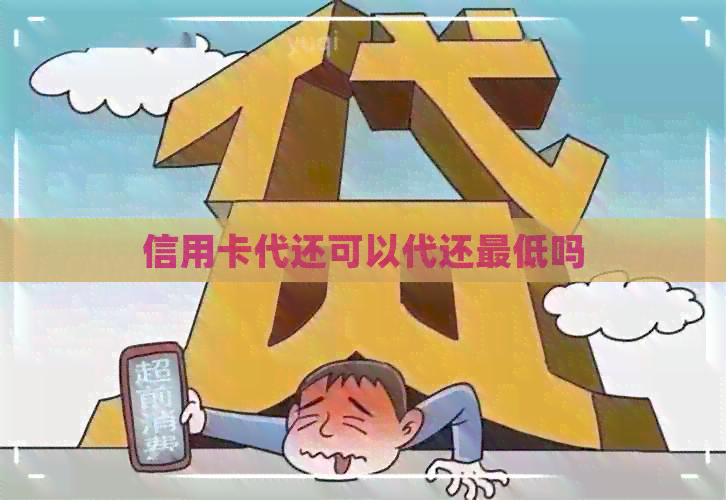 信用卡代还可以代还更低吗