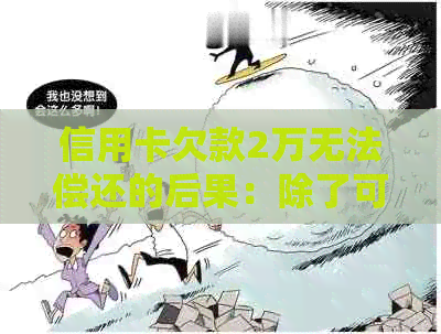 信用卡欠款2万无法偿还的后果：除了可能上法庭，还有哪些潜在风险？