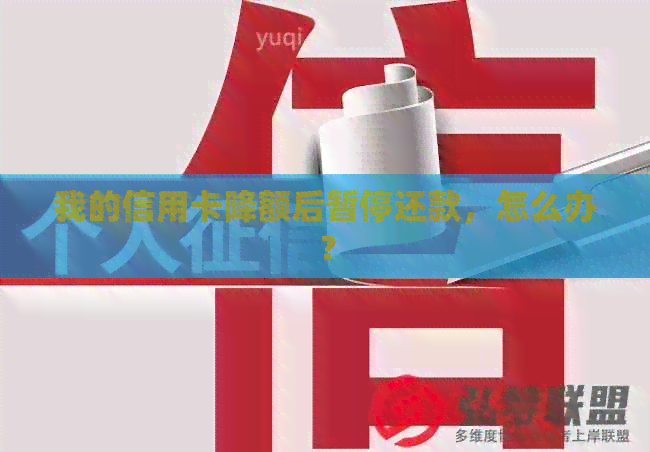 我的信用卡降额后暂停还款，怎么办？