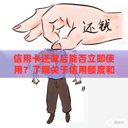 信用卡还款后能否立即使用？了解关于信用额度和更低还款额的详细信息